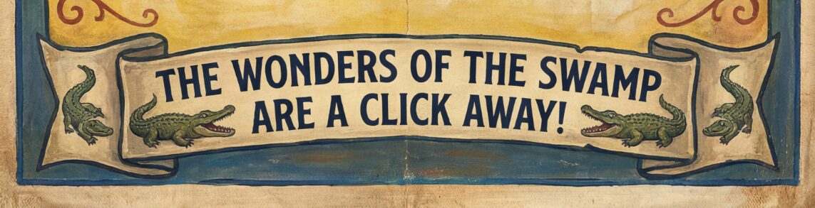 The wonders of the swamp are a click away!